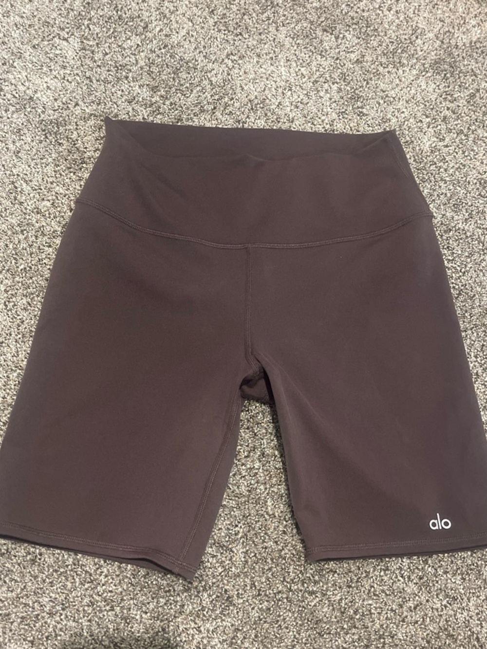 ALO Yoga High-Rise Bike Shorts - Dark Brown